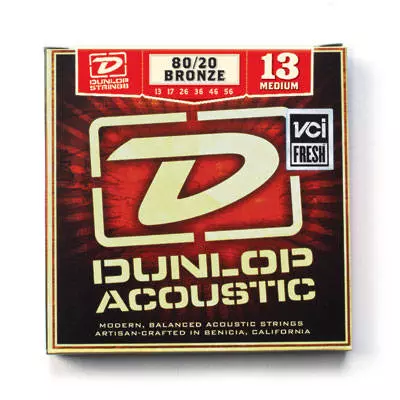 Dunlop - 80/20 Brass Acoustic Medium 13-56